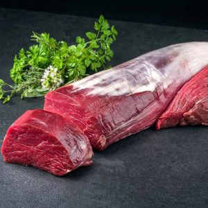 冷凍草飼黑安格斯原條牛柳，油花評分5+（來源標示清真認證）／Frozen Whole Tenderloin, Marble Score 5+, Grass-Fed Black Angus (Halal Certified) — 1